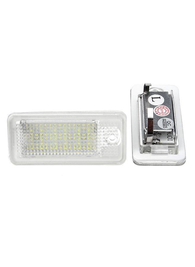 Generic 2-Piece License Number Plate Light Set For BMW - Image 1