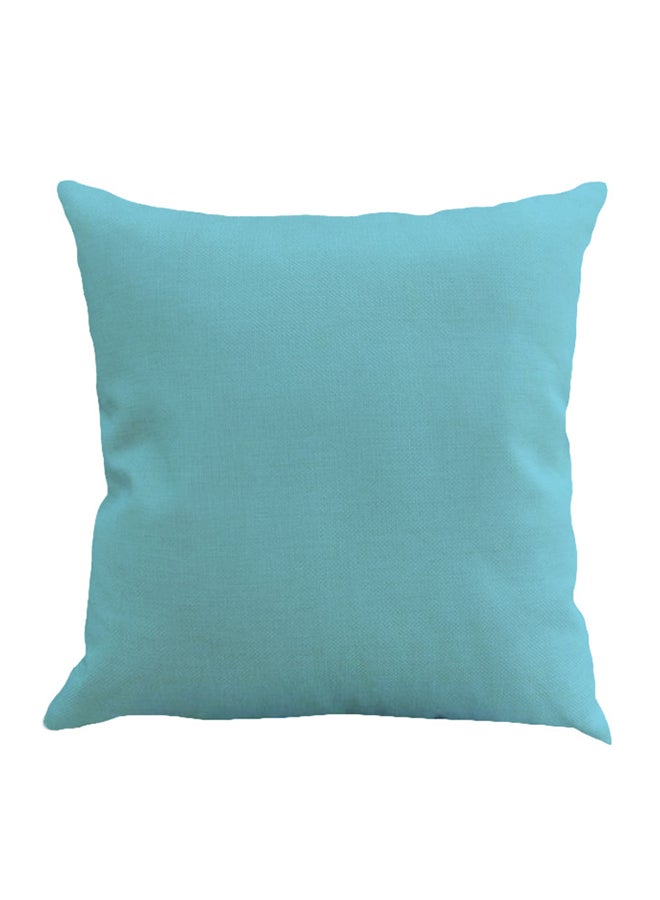 Solid Linen Cushion Cover Blue 45x63cm