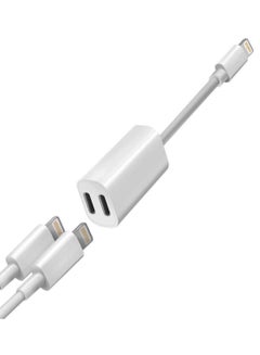 EVERDIGI Dual Splitter Lightning Cable Adapter White  - Image 2