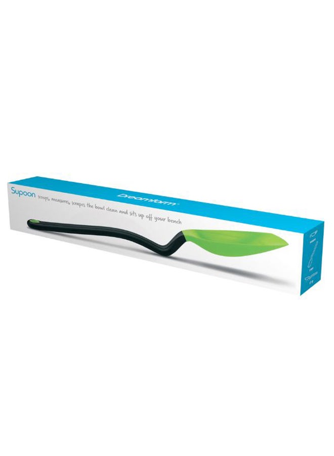 Dreamfarm Dreamfarm Supoon Non-Stick Sit-Up Silicone Scraping, Serving, Cooking Spoon, Measures 5ml Tsp & 15ml Tbsp, 11 Inch, Durable, Easy to Clean, Perfect for Stirring and Serving, Green Green/Black 27.9x3.4x2.5cm  - Image 3