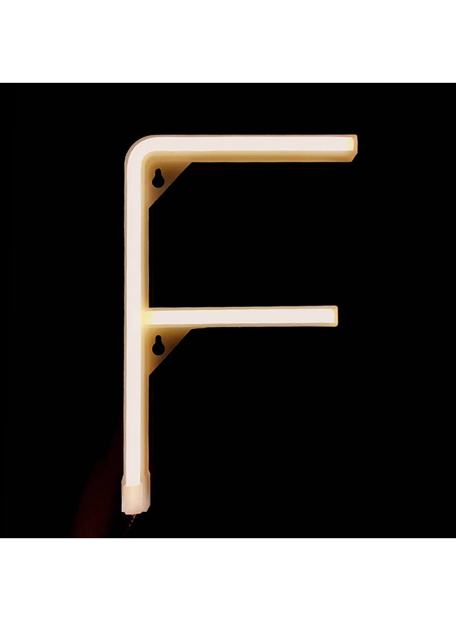 مصباح إضاءة LED ليلي على شكل حرف F يعمل بالبطارية أبيض 0.179كيلوجرام - Image 2