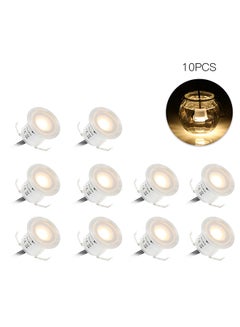 Generic 10-Piece Underground LED Deck Lights Multicolour 0.678kg  - Image 1