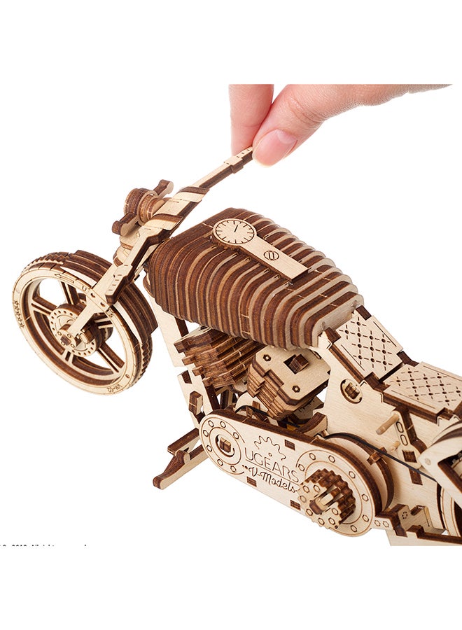 UGEARS 189 Parts Bike VM-02 3D Wooden Puzzle Mechanical Model 189 - Image 4