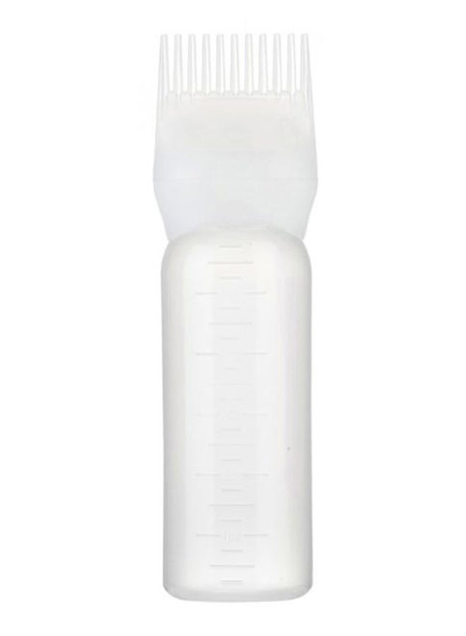 Generic - Hair Dye Applicator Bottle With Brush White 17 x 4.5cm - Image 1