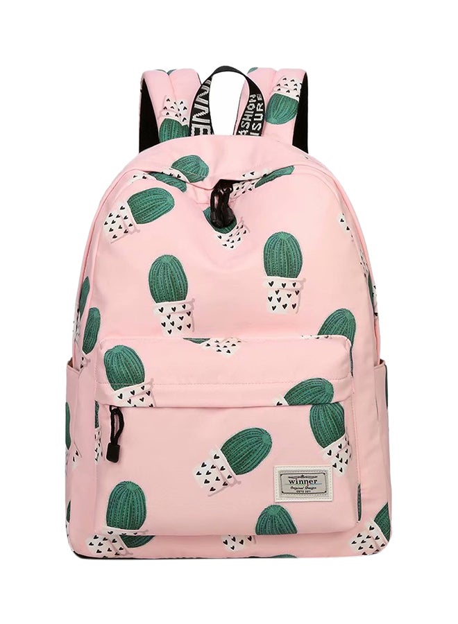 Lianz Polyester School Backpack Pink - Image 1