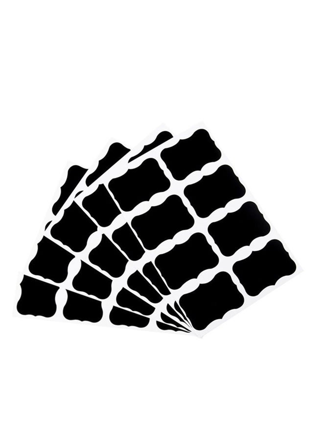 Bluelans 40-Piece Chalkboard Sticker Black  - Image 1