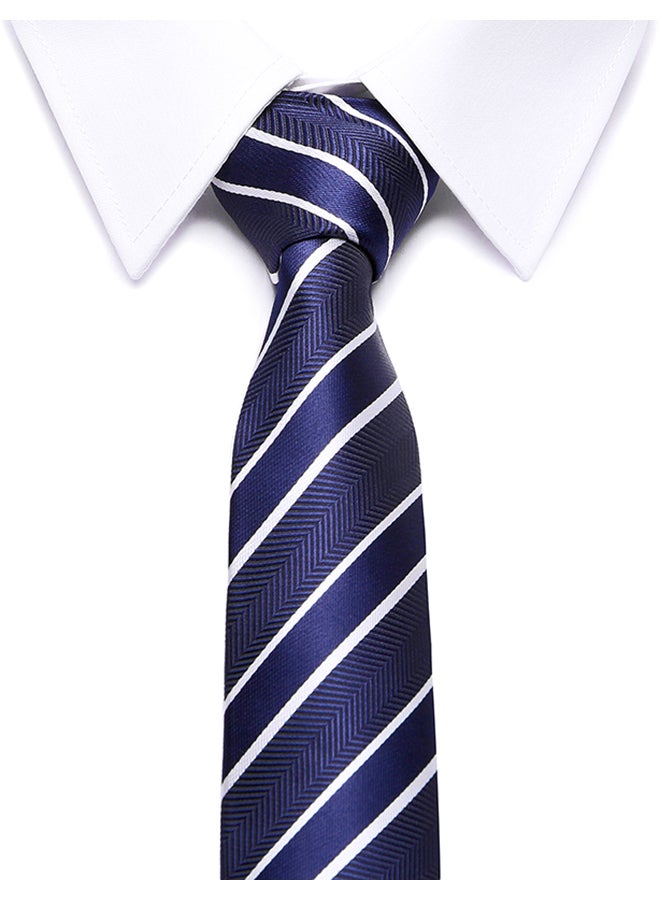 Polyester Necktie Blue - Image 2