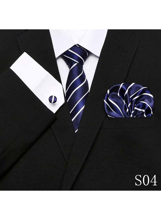 Polyester Necktie Blue - Image 3