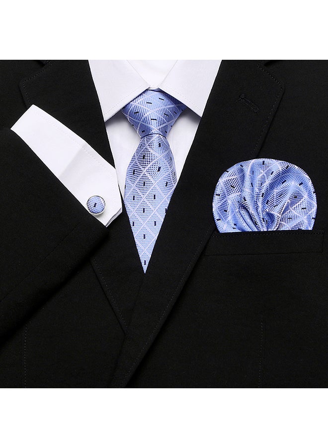 Polyester Necktie light blue - Image 3