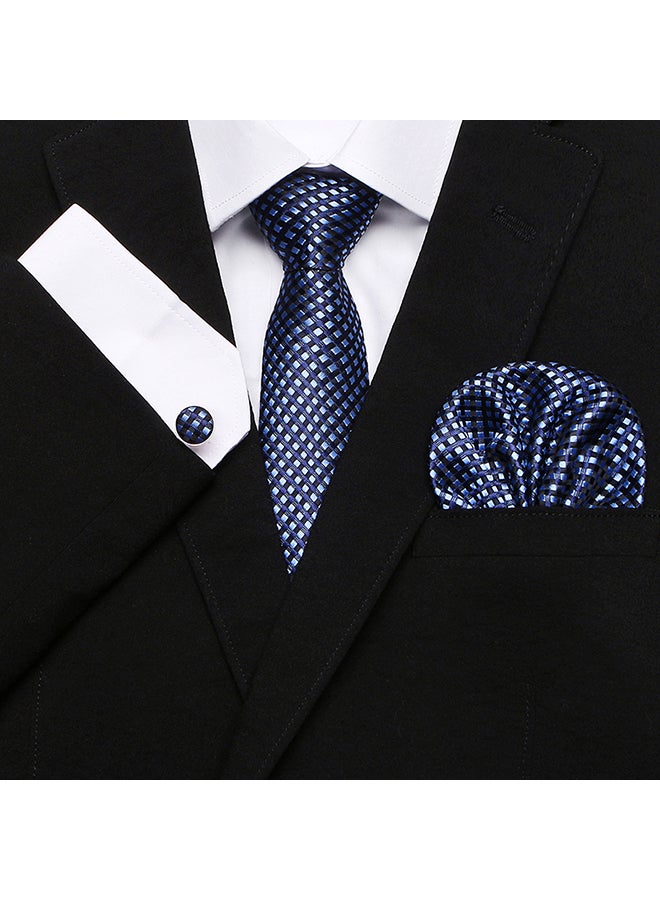 Polyester Necktie Blue - Image 3