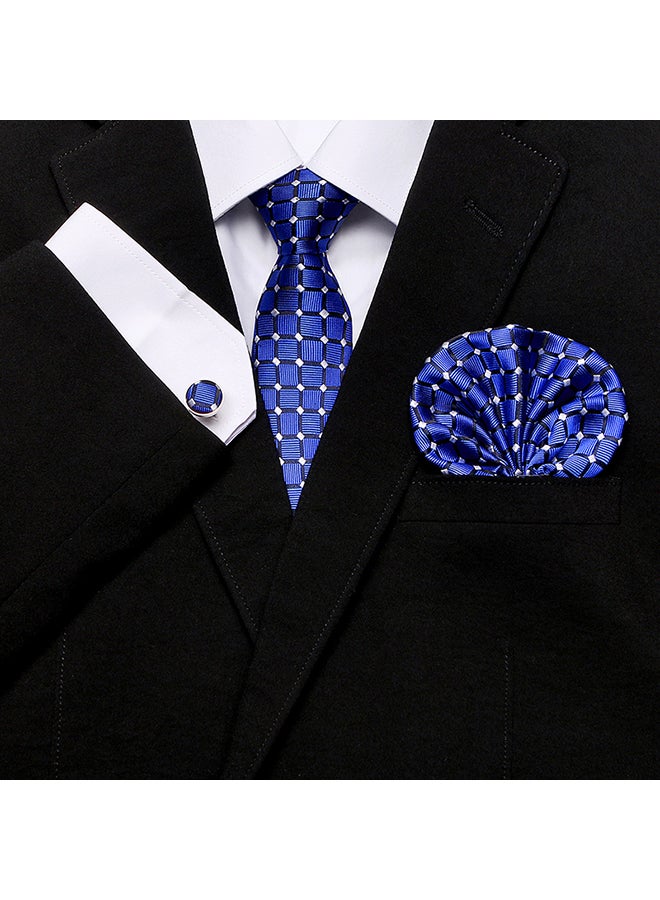 Polyester Necktie Blue - Image 3