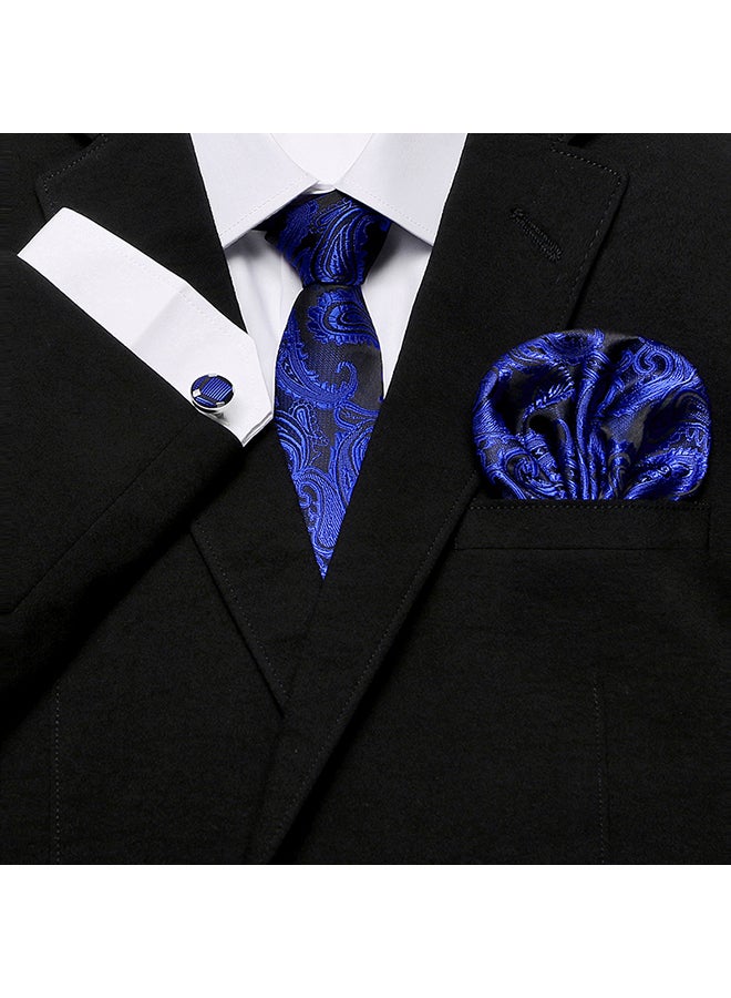 Polyester Necktie Blue - Image 3