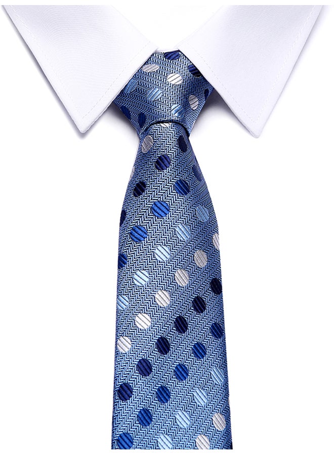 Polyester Necktie light blue - Image 2