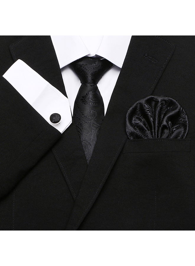 Polyester Necktie Set Raven Black - Image 3