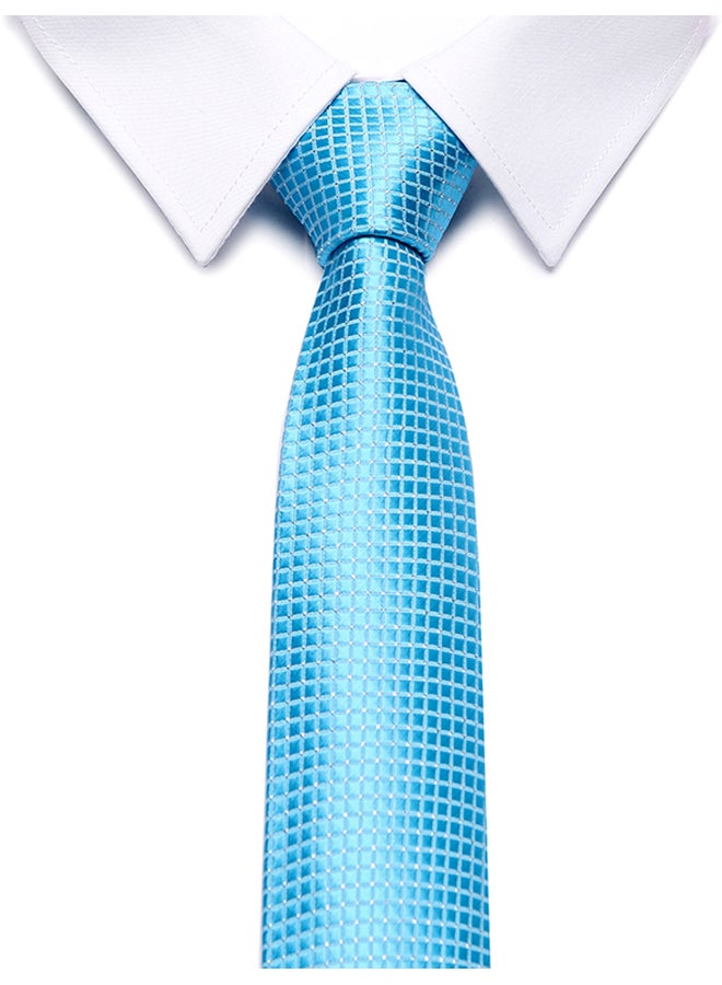 Polyester Necktie sky blue - Image 2