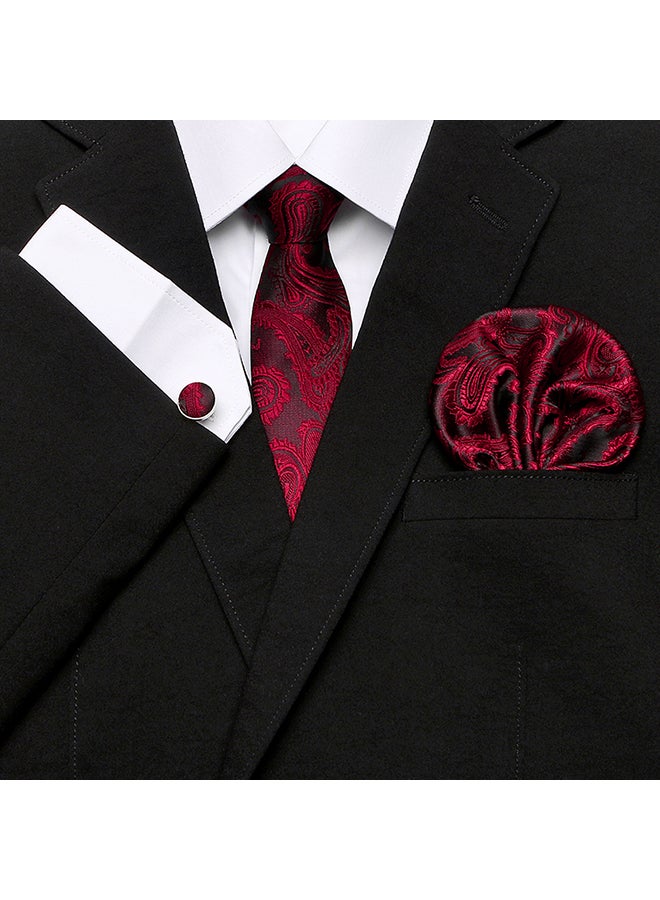 رابطة عنق من البوليستر أحمر - Image 3