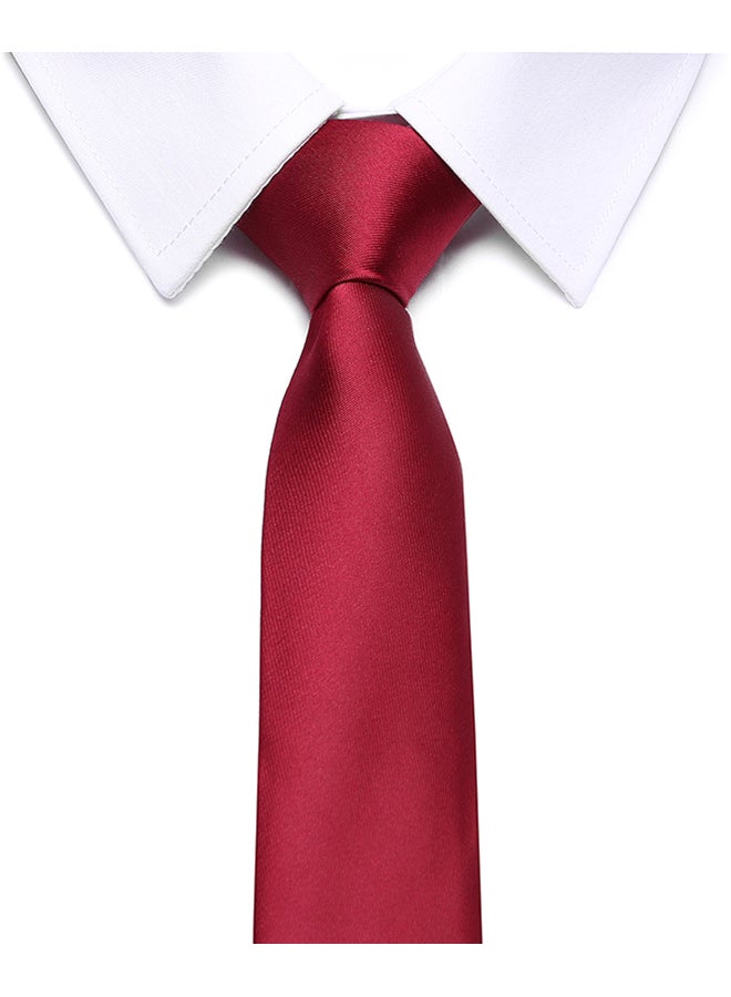 Generic Polyester Necktie red  - Image 2