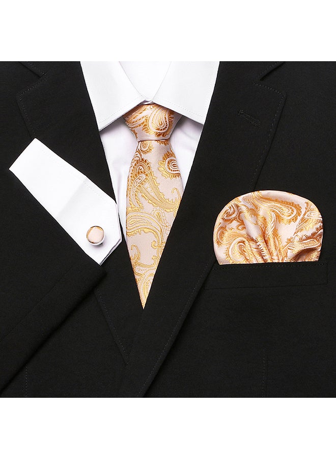 Polyester Necktie gold - Image 3