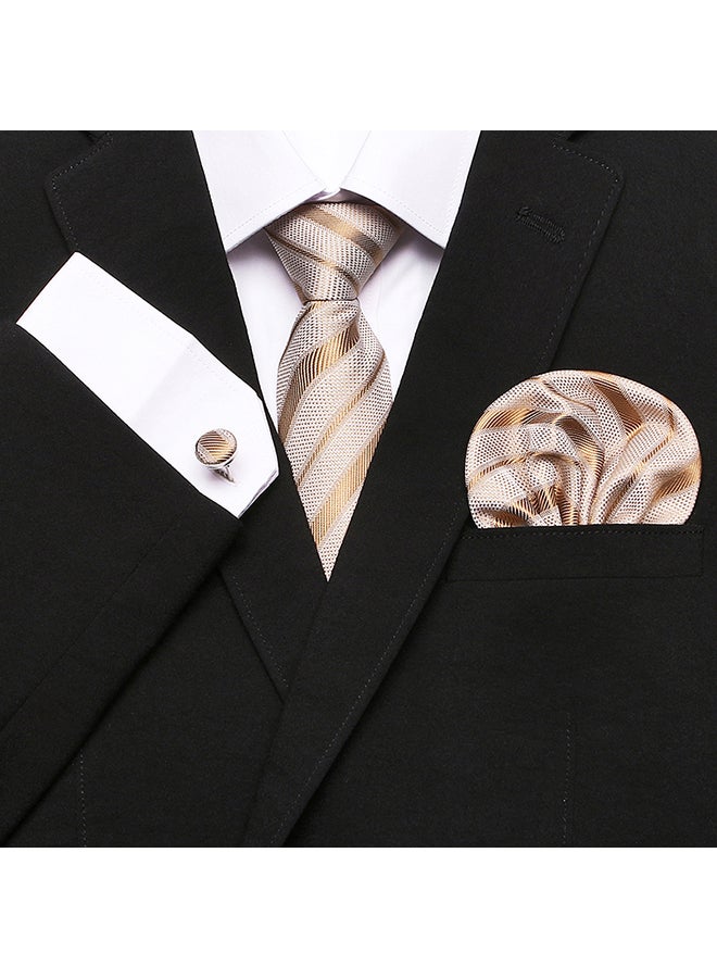 Polyester Necktie khaki - Image 3