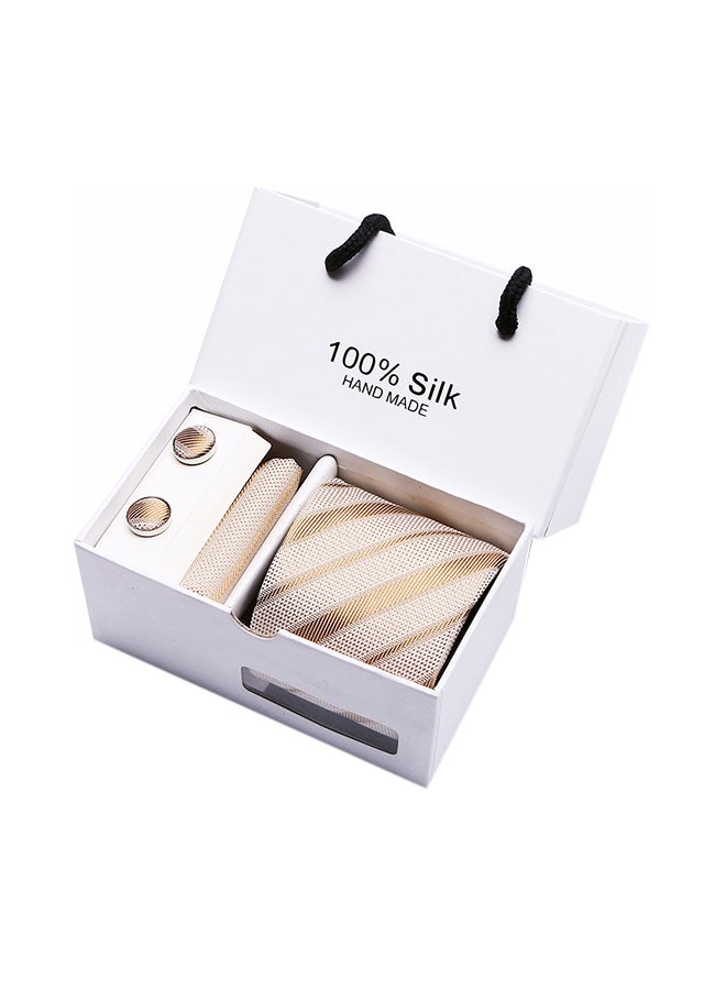 Polyester Necktie Set khaki - Image 2
