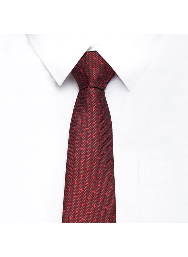 Polyester Necktie Burgundy - Image 2