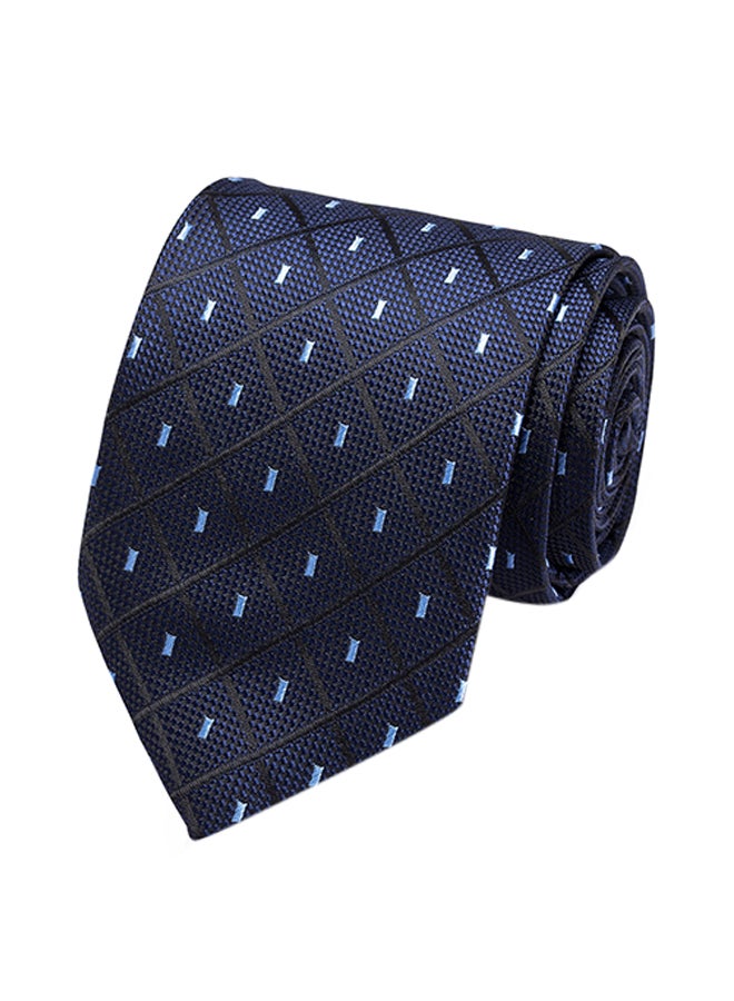 Polyester Necktie dark blue - Image 1
