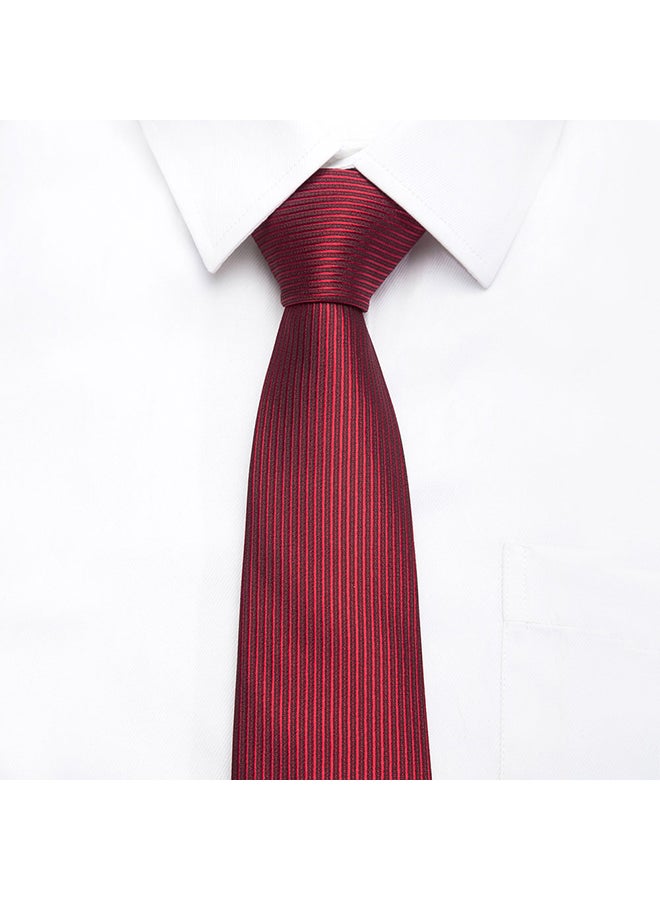 Polyester Necktie Burgundy - Image 2