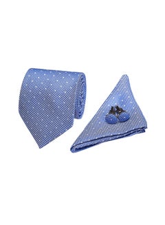 Polyester Necktie Set Light Sky Blue