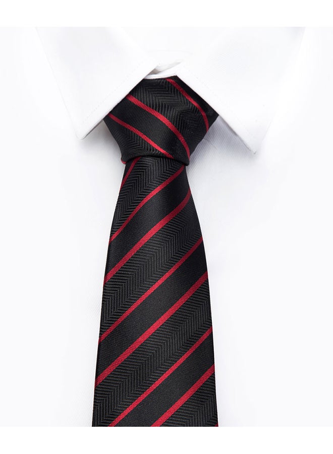 Polyester Necktie black - Image 2