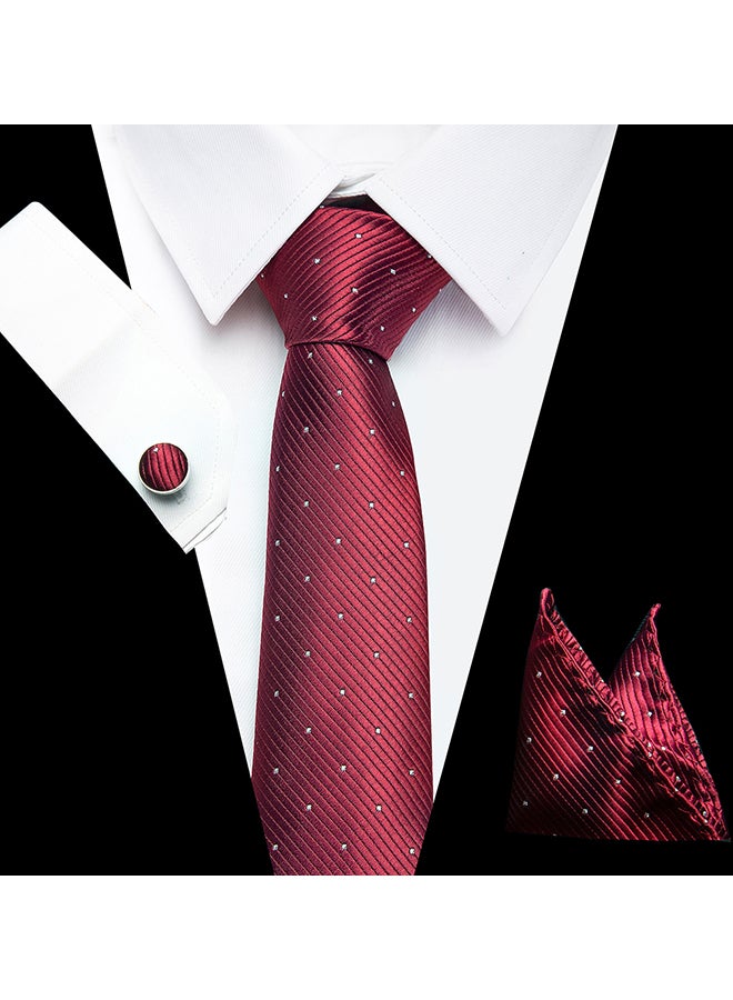 Polyester Necktie red - Image 3