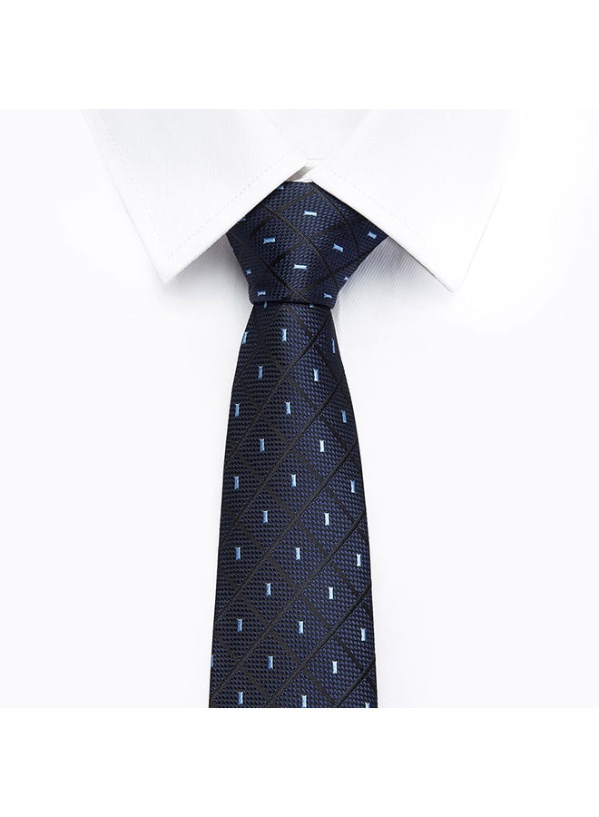 Polyester Necktie dark blue - Image 2