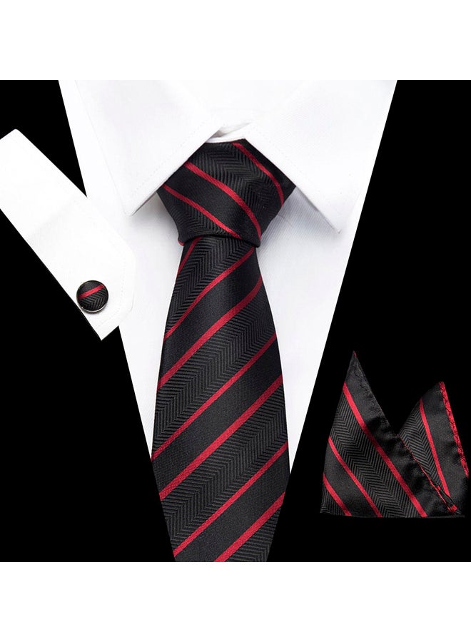 Polyester Necktie black - Image 3