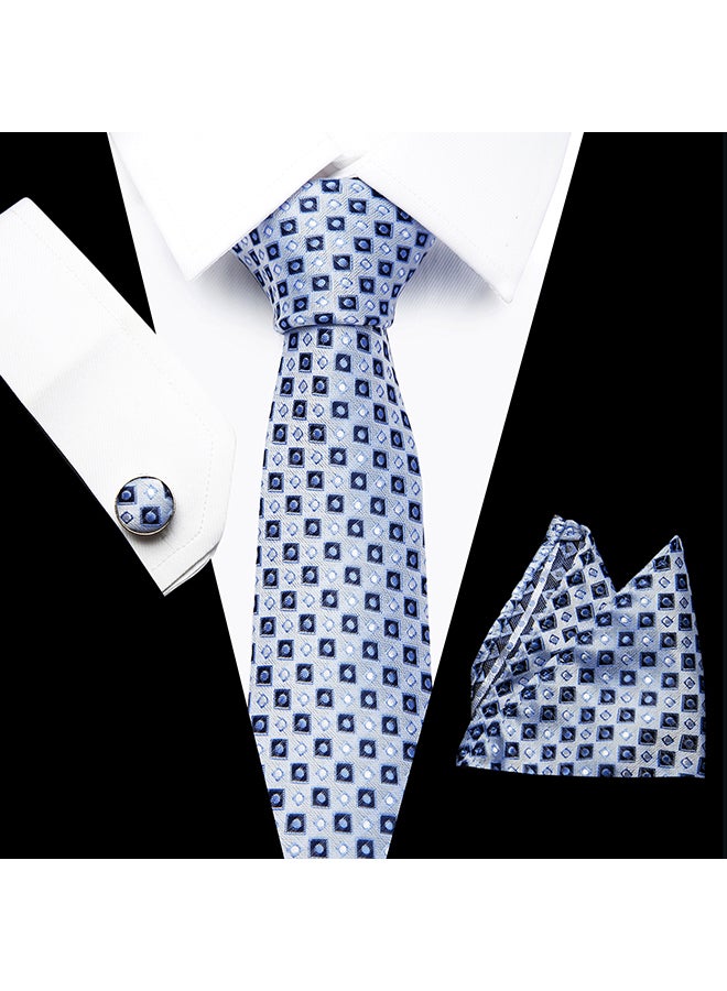Polyester Necktie light blue - Image 3