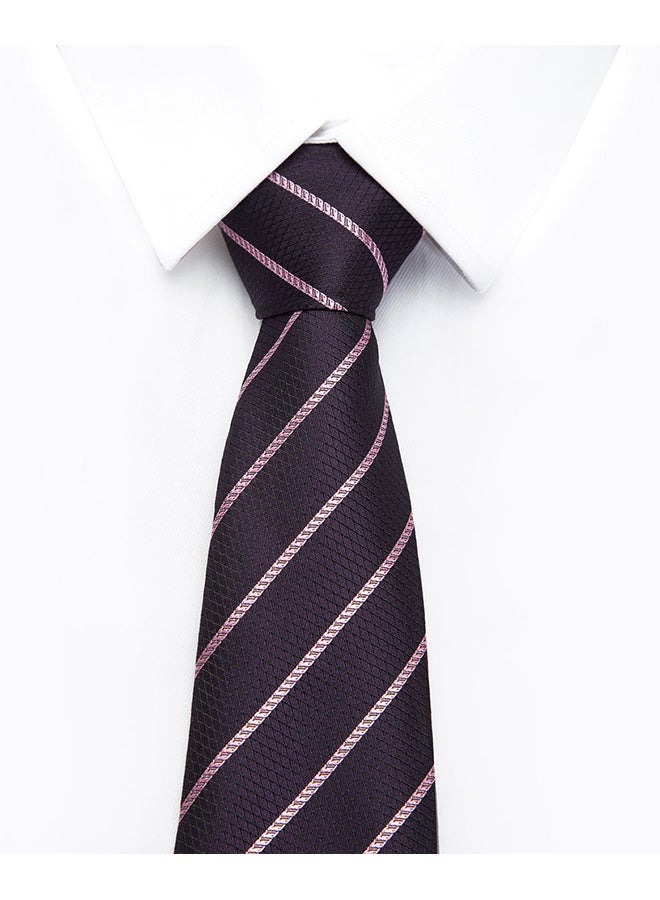Polyester Necktie dark purple - Image 2