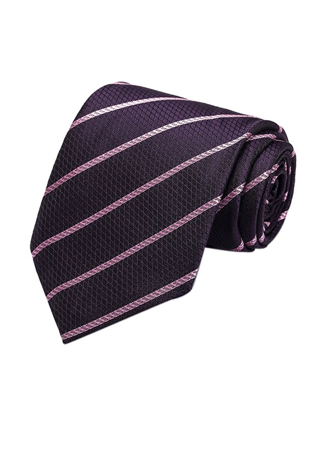 Polyester Necktie dark purple - Image 1