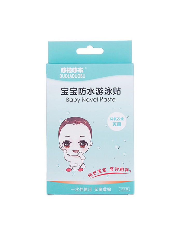 Bluelans 10-Pieces Baby Disposable Swimming Waterproof Breathable Navel Paste Sticker Set  - Image 3