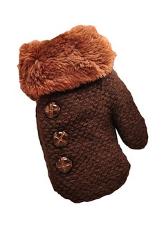Winter Kids Boys Girls Gloves Full Finger Warm Soft Buttons Knitting Mittens