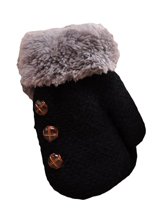 Bluelans - Winter Kids Boys Girls Gloves Full Finger Warm Soft Buttons Knitting Mittens - Image 1