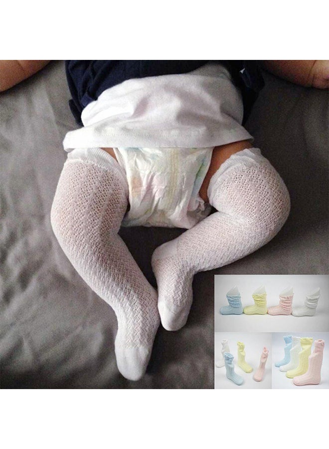 Bluelans Newborn Baby Girls Boys Cotton Knee High Socks Summer Anti-mosquito Stockings  - Image 3