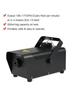 Tomshine Portable Fog Smoke Machine with Wired Remote Control 1941grams Black  - Image 3