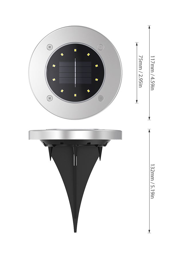 Tomshine Solar Power Energy Ground Lawn Lamp Grey/Black 562grams  - Image 1