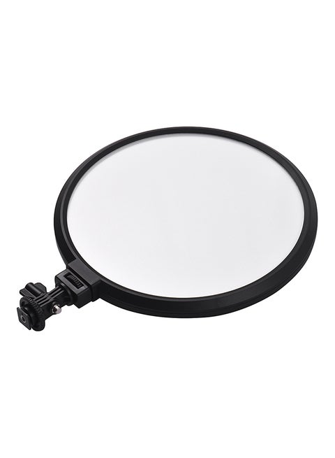 Professional Ultrathin Bi-Colour Dimmable Circular LED Video Light VL-500T Black