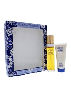 Elizabeth Taylor Diamonds And Sapphires Gift Set (EDT 3.4 oz, Perfumed Body Lotion 3.4 oz) 