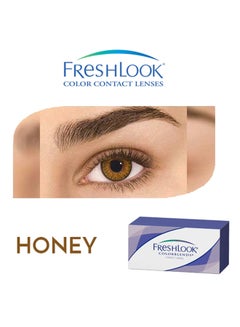 FRESHLOOK unisex Colorblends Honey Contact Lenses And Solution  - Image 3