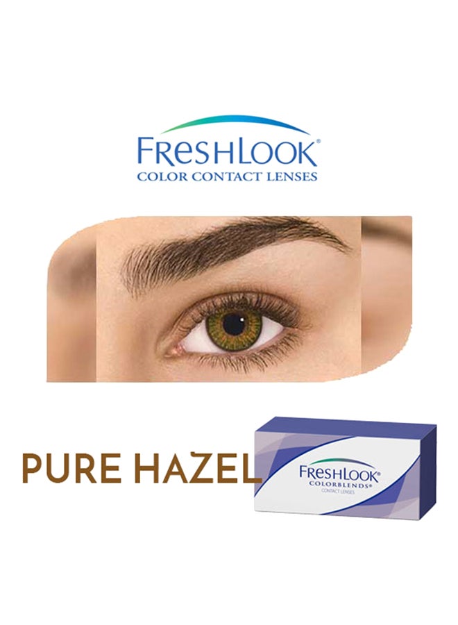 FRESHLOOK - unisex Colorblends Pure Hazel Contact Lenses And Solution - Image 1