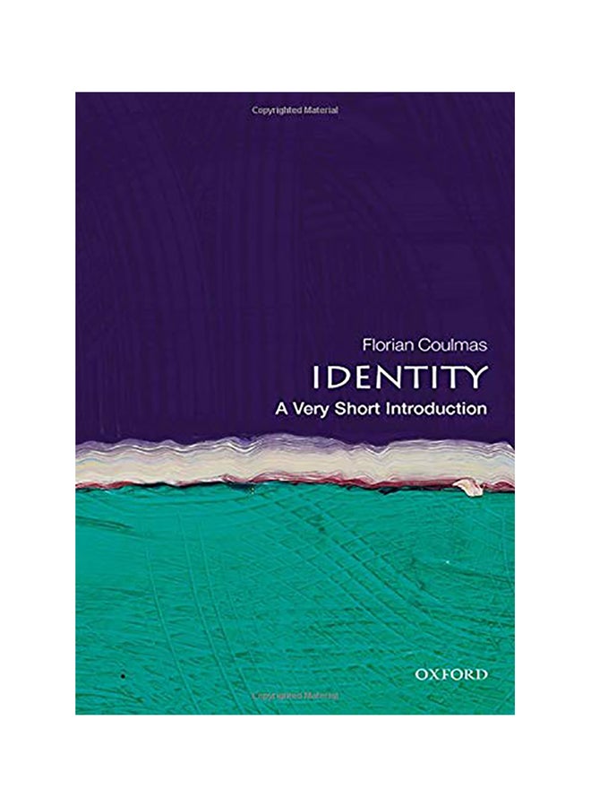 Identity: A Very Short Introduction Paperback English by Florian Coulmas 