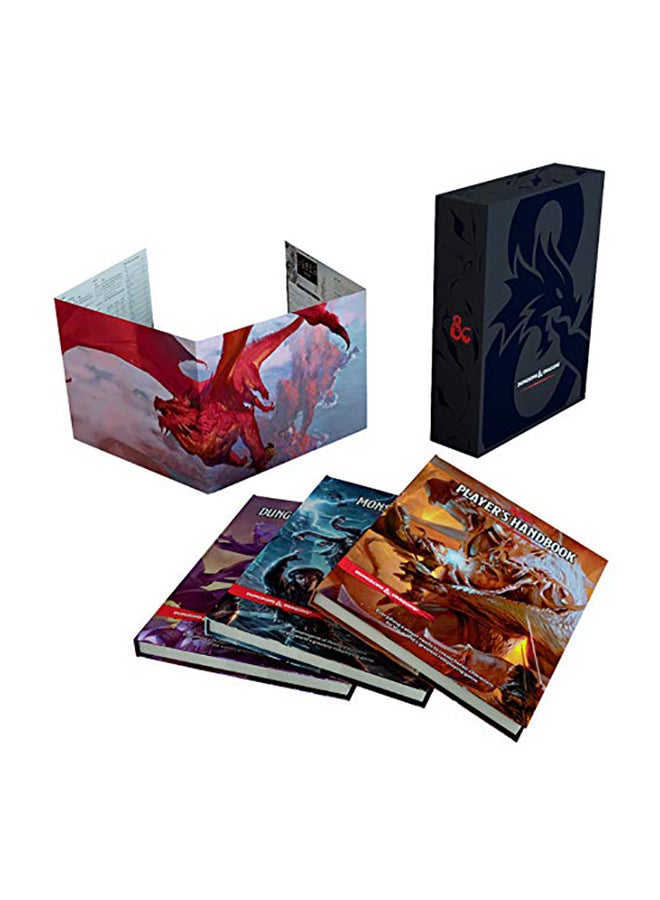 Dungeons & Dragons Core Rulebooks Gift Set (Special Foil Covers Edition with Slipcase, Player's Handbook, Dungeon Master's Guide, Monster Manual, DM S Hardcover English by Wizards RPG Team 