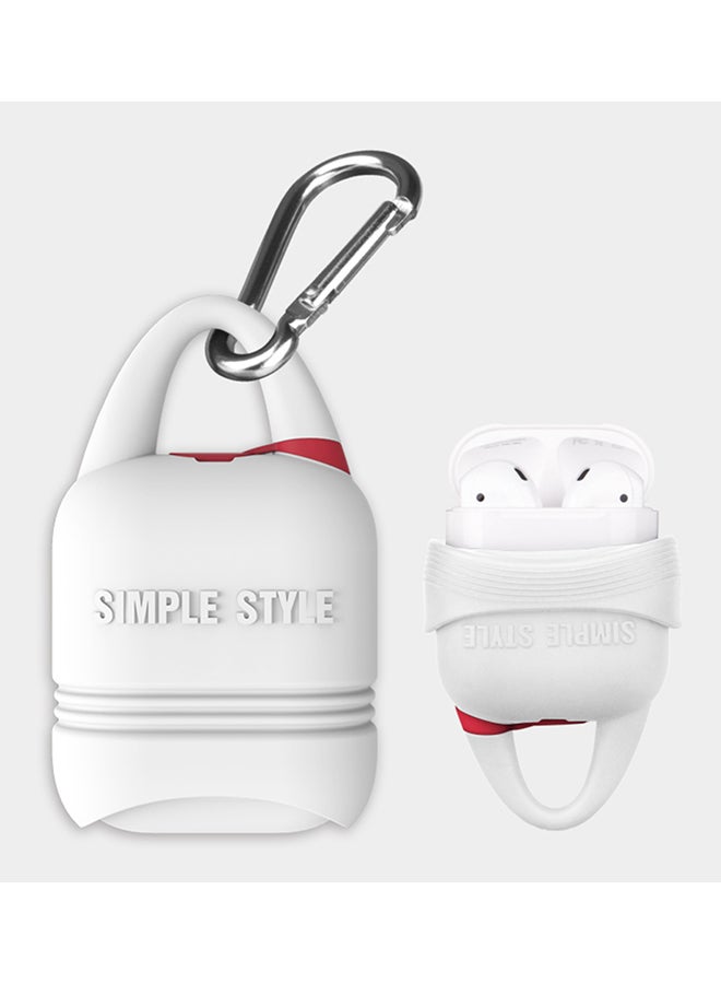 Generic - Protective Silicone Cover For Air Pods White - Image 1