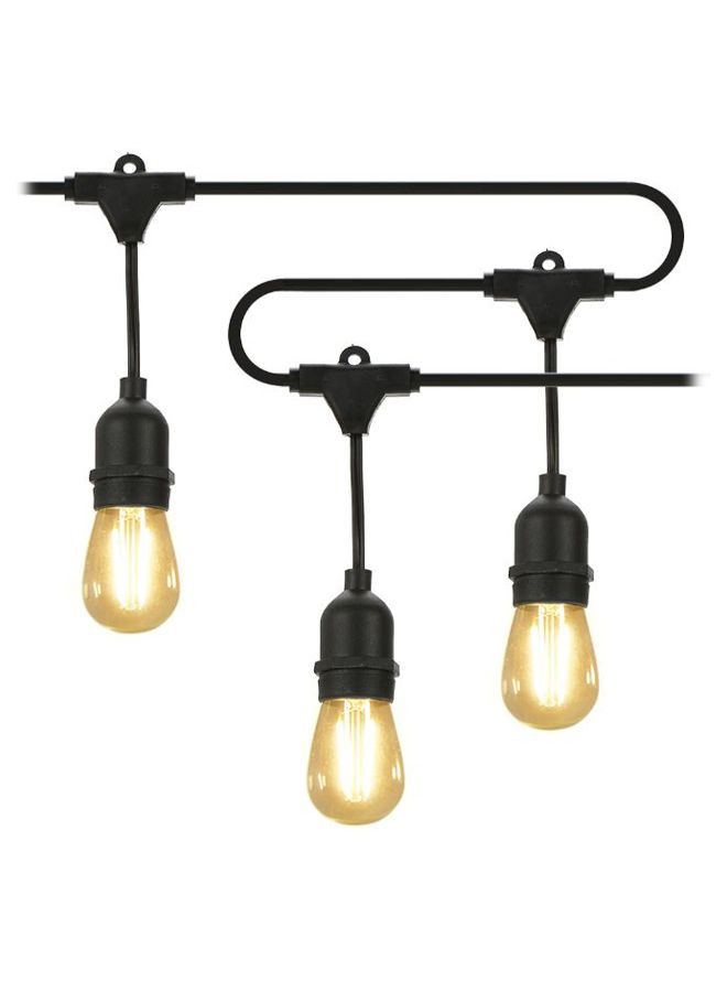 Tomshine 10-Piece Filament String Light Bulb Set Black 
