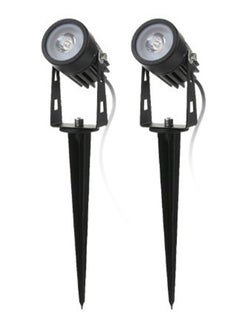 Tomshine Dual Solar Powered Spotlights Black 